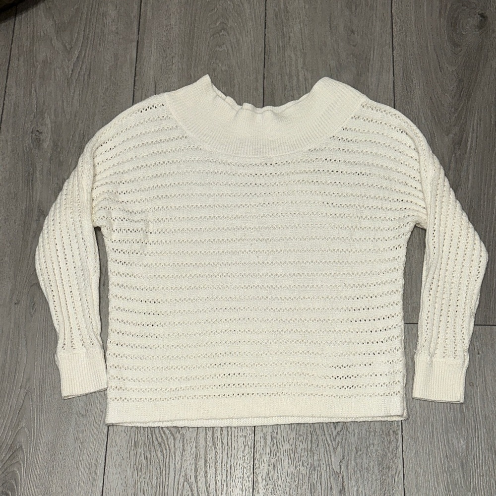 Maurices Cream Cowl Neck Sweater size Large